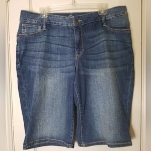 ST JOHNS BAY 20W blue Bermuda stretch short